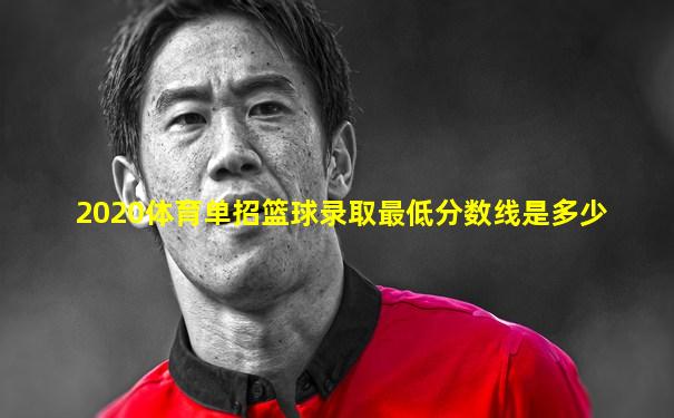 2020体育单招篮球录取最低分数线是多少