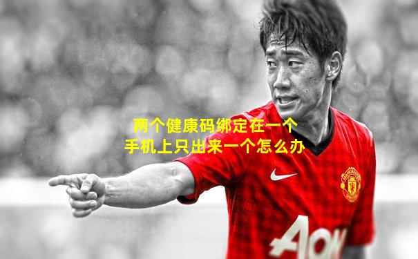 两个健康码绑定在一个手机上只出来一个怎么办