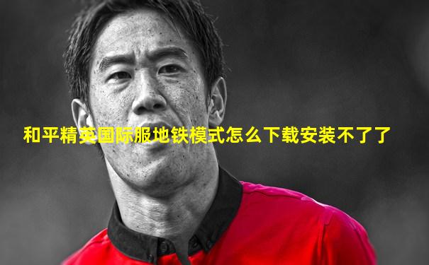 和平精英国际服地铁模式怎么下载安装不了了