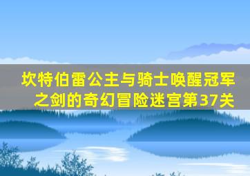 坎特伯雷公主与骑士唤醒冠军之剑的奇幻冒险迷宫第37关