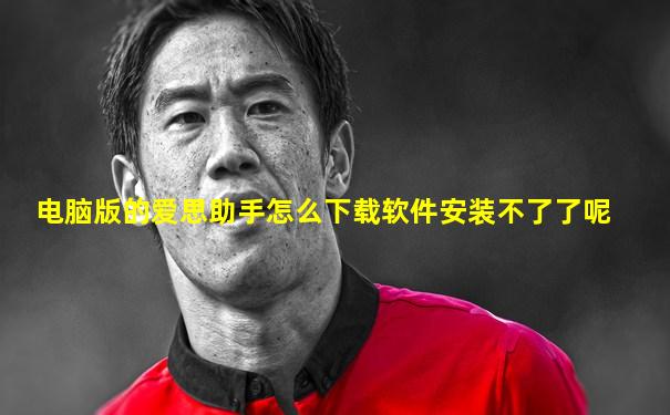 电脑版的爱思助手怎么下载软件安装不了了呢