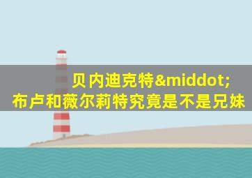 贝内迪克特·布卢和薇尔莉特究竟是不是兄妹